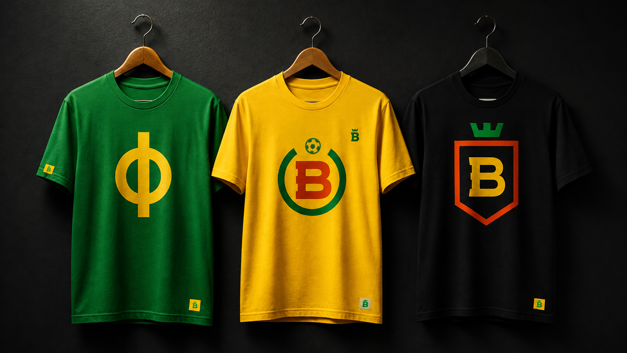 Camisetas com os símbolos do sistema